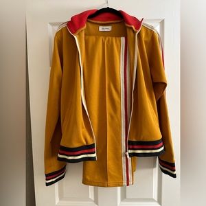 Wales Bonner Plain Brushed Jersey Tracksuit SIZE: 5 Mustard Black Sunset